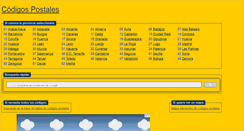 Desktop Screenshot of codigospostales.com