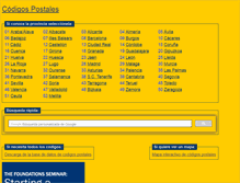 Tablet Screenshot of codigospostales.com